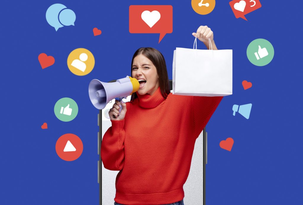 conceito de marketing de midia social para marketing com aplicativos